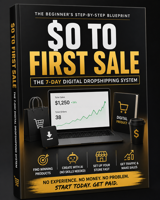 Digital Dropshipping Blueprint - $0 to First Sale: The 7-Day Digital Dropshipping System